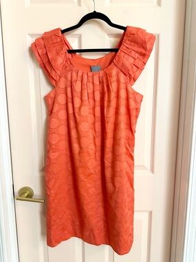 Orange polka dot rabbit rabbit rabbit dress